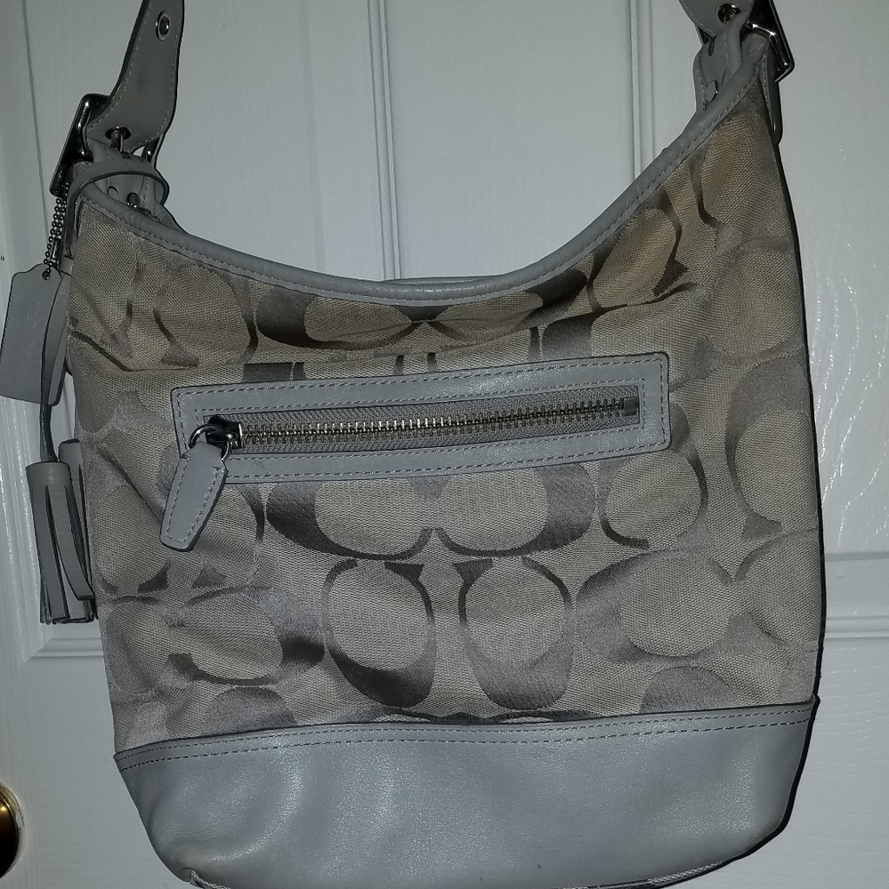 Coach Grey large tote bag